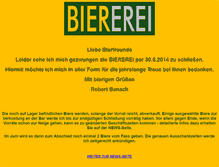 Tablet Screenshot of biererei.com